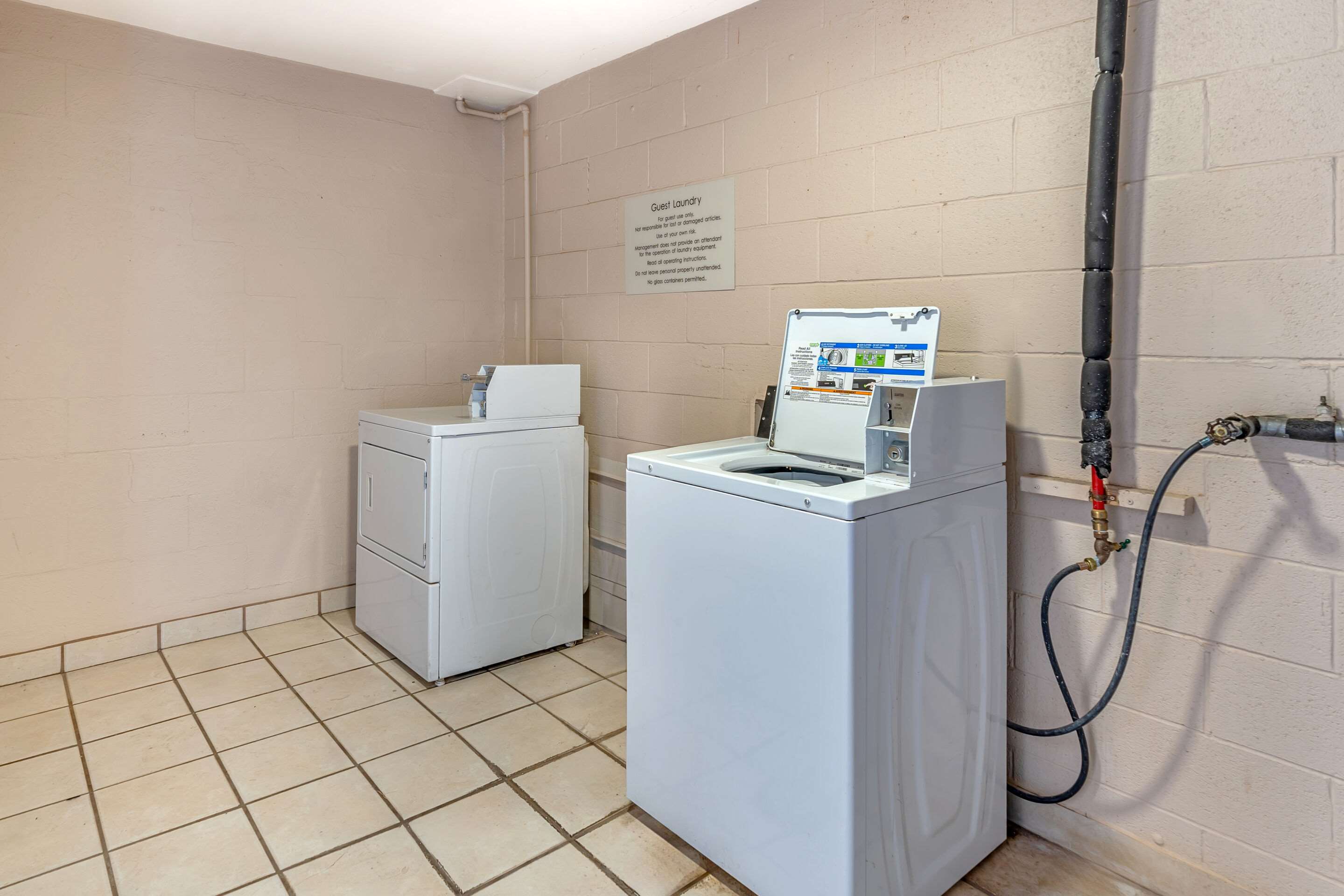 Guest laundry facilities
