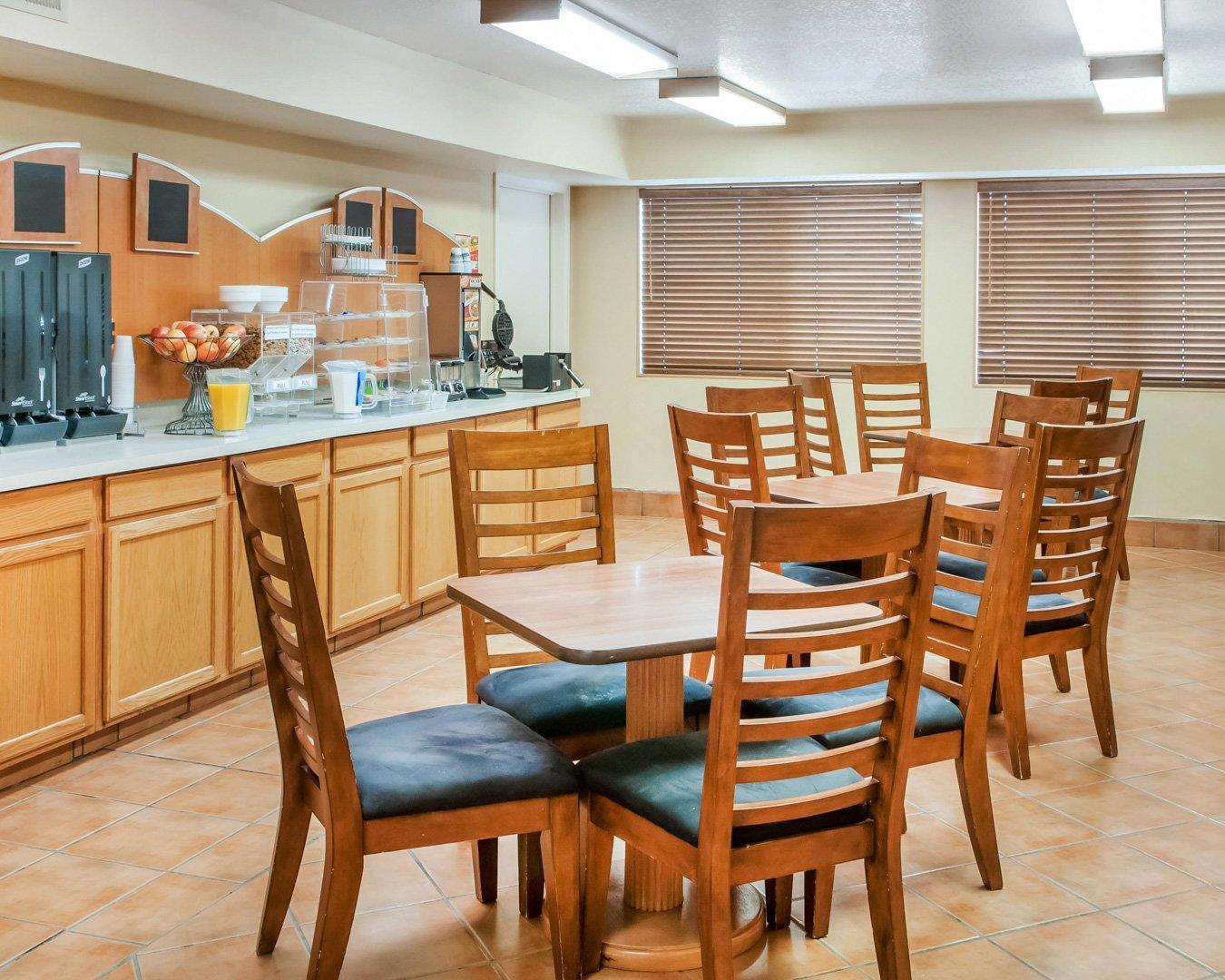 Enjoy breakfast in this seating area