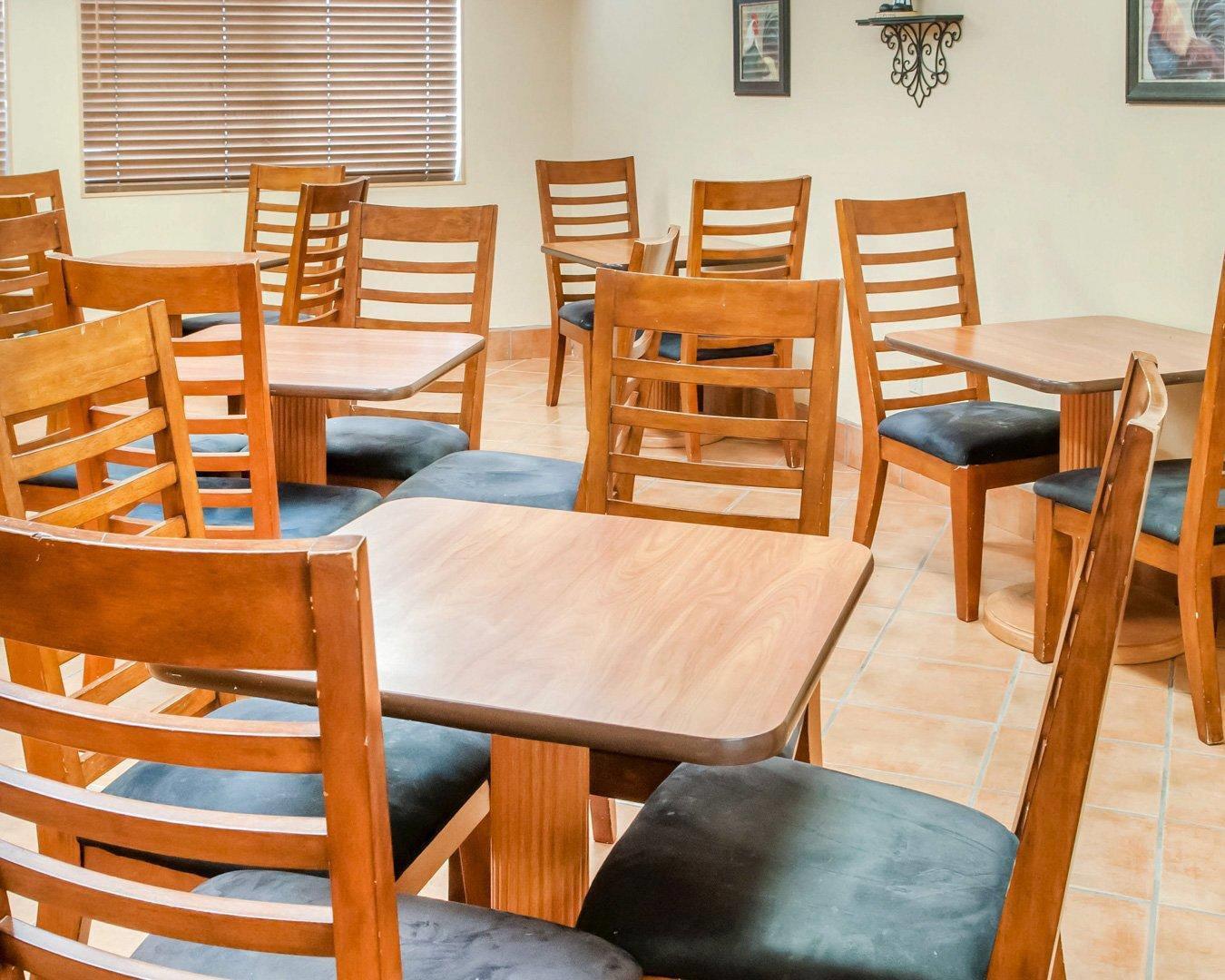 Enjoy breakfast in this seating area
