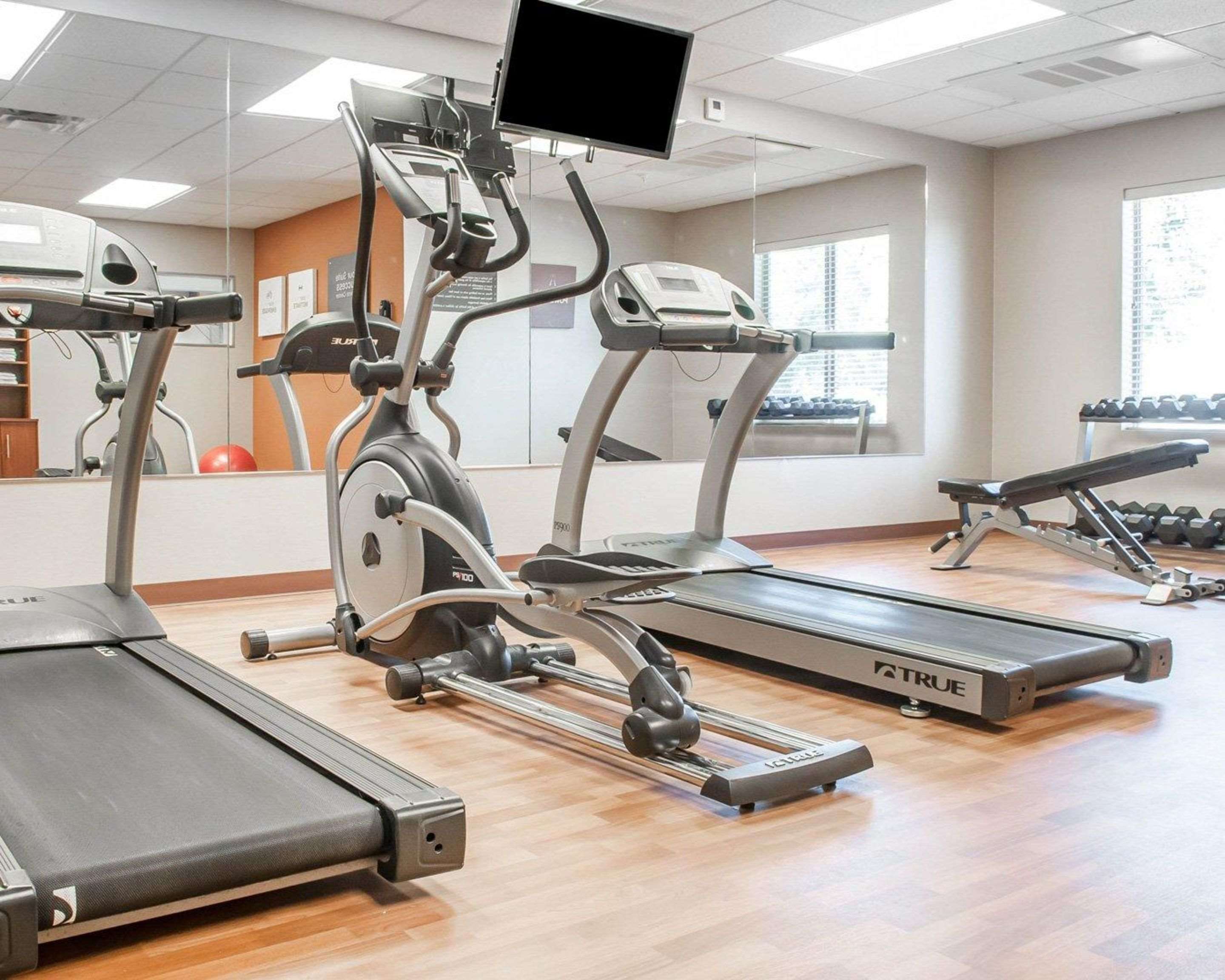 Fitness center with cardio equipment | Comfort Suites Farmington