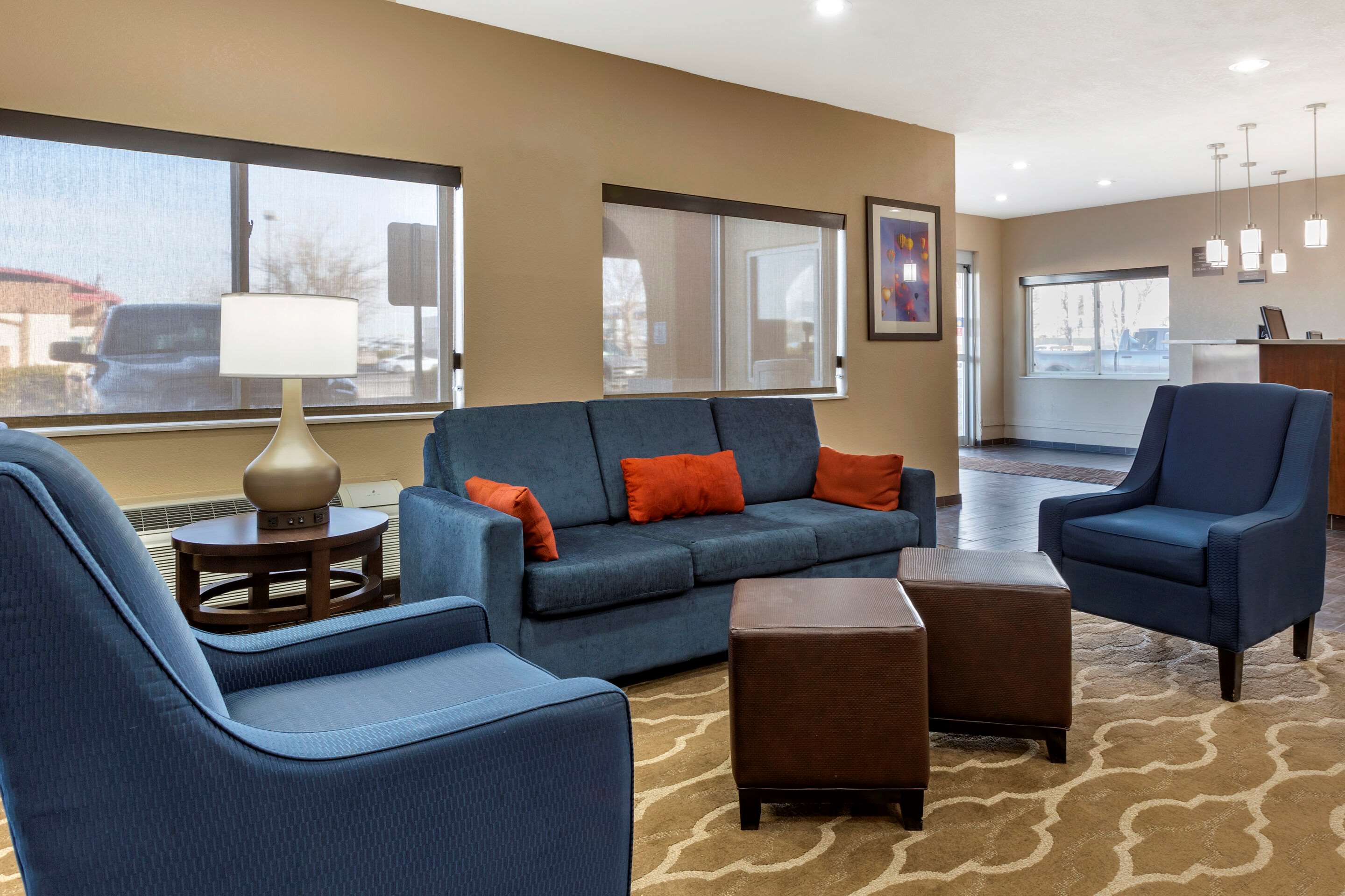 Lobby with sitting area | Comfort Inn & Suites Alameda at Albuquerque Balloon Fiesta Park