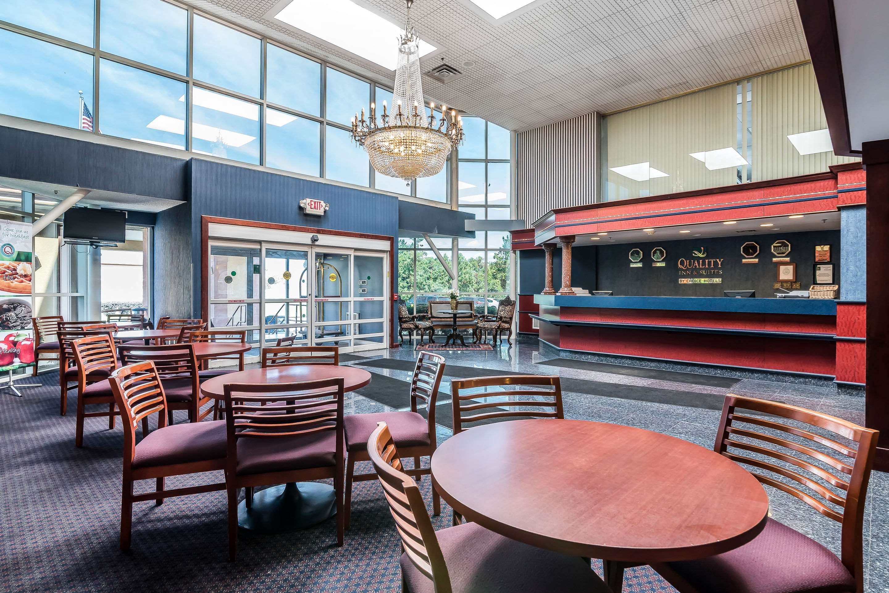 Spacious breakfast area