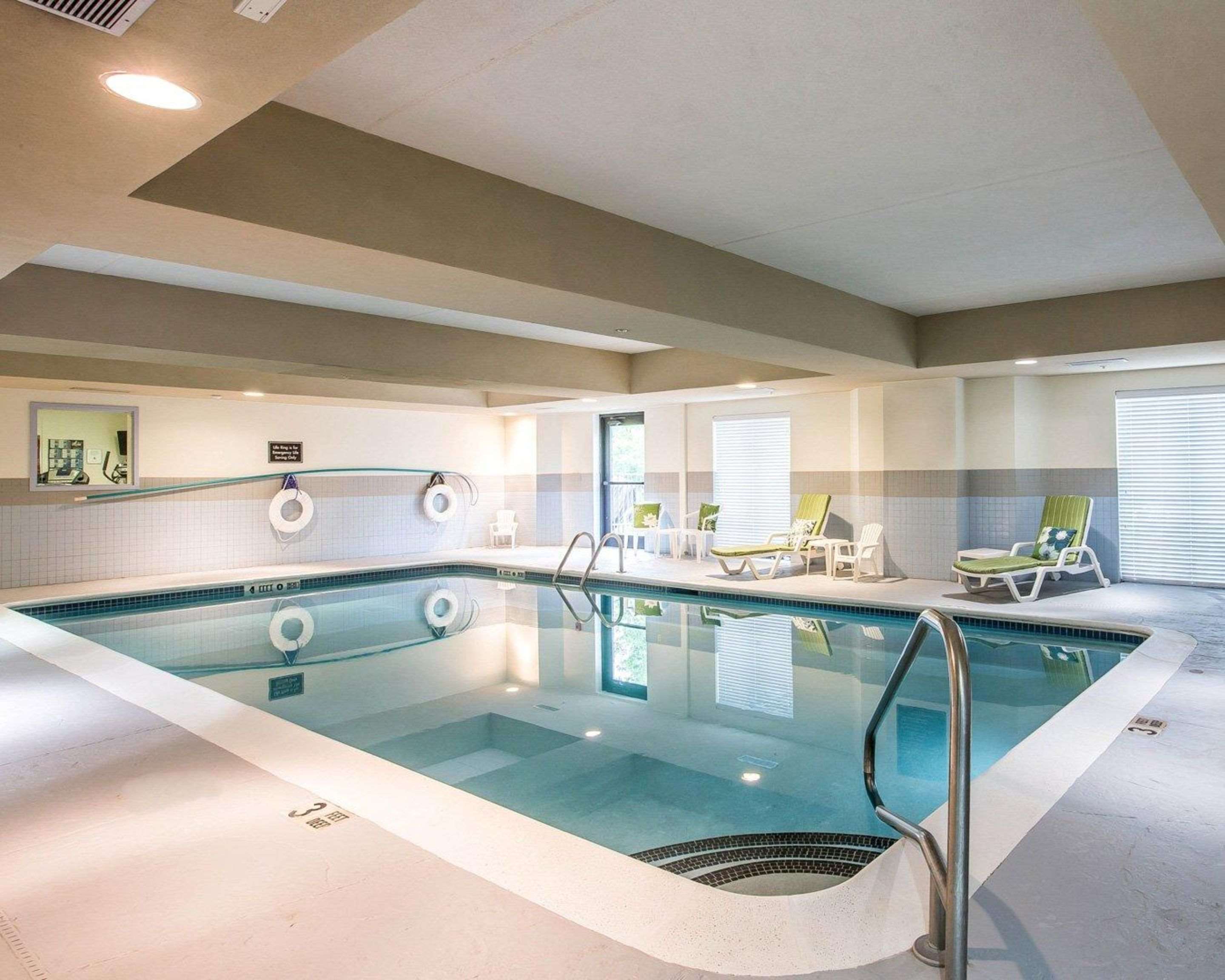 Indoor heated pool | Sleep Inn & Suites Queensbury - Lake George