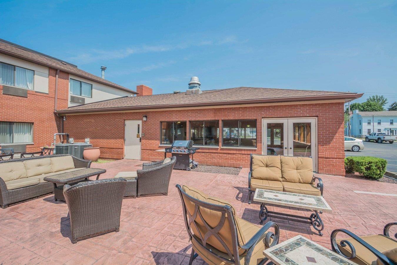 Relax on the hotel patio