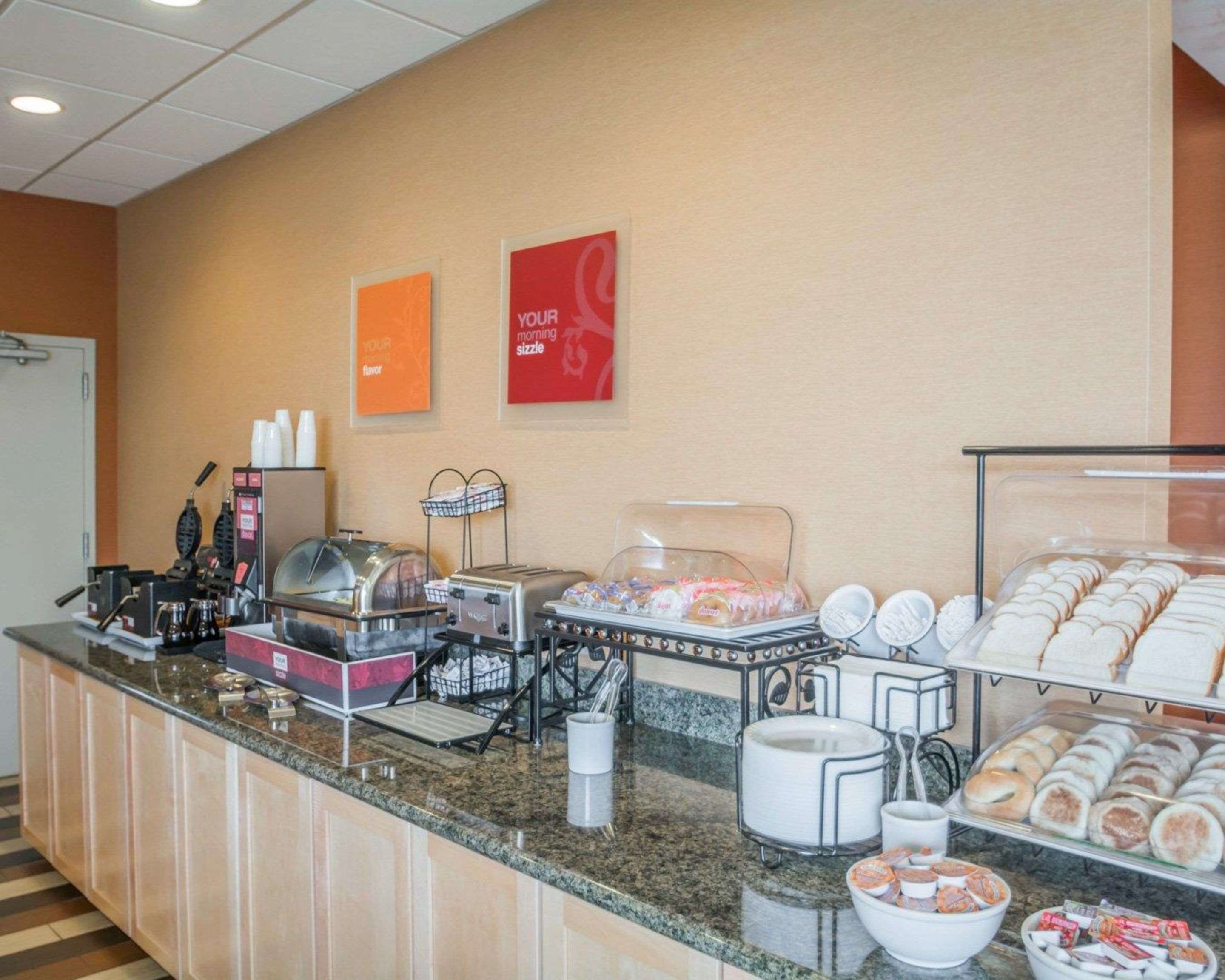 Free breakfast with waffles