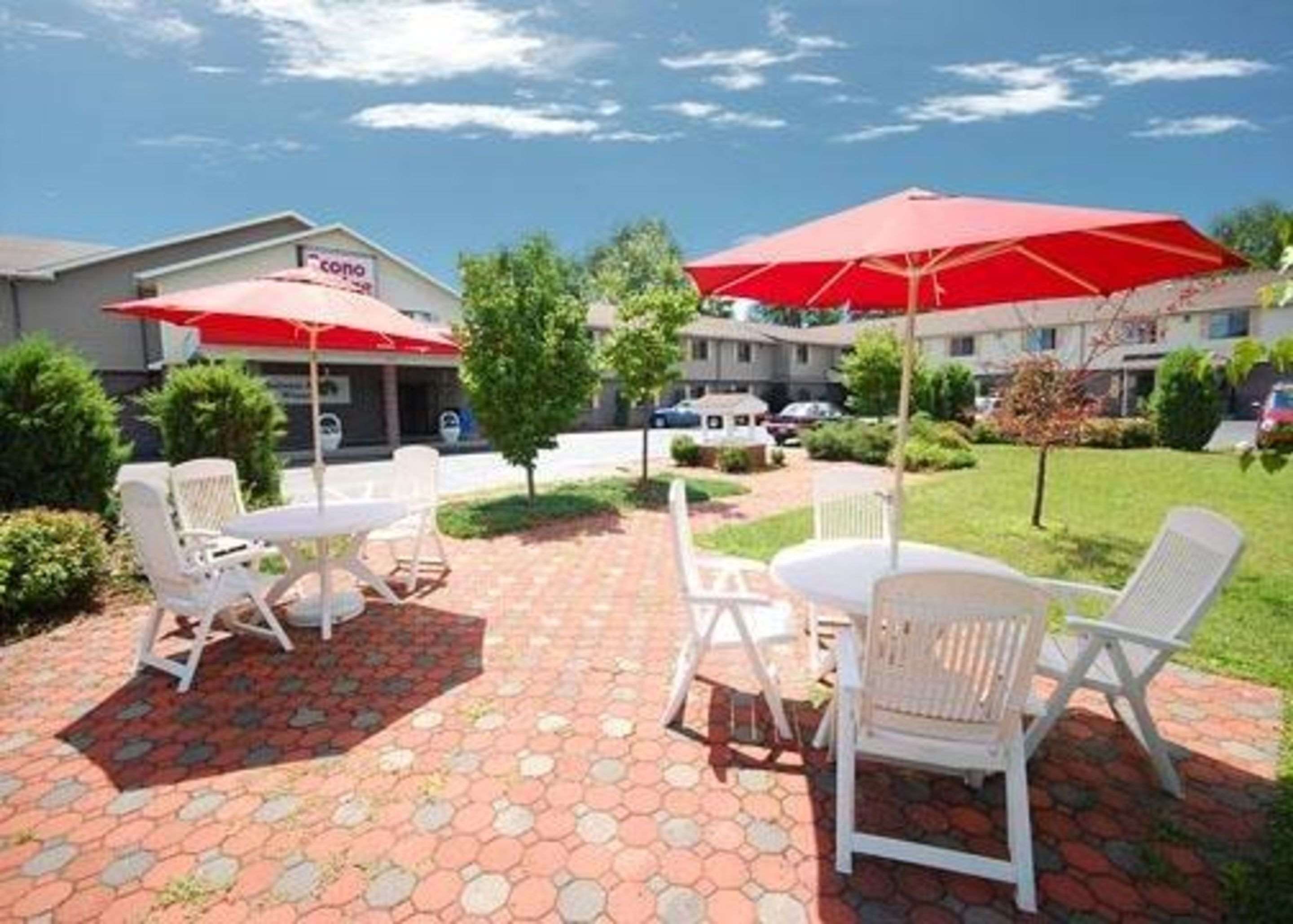 Relax on the hotel patio