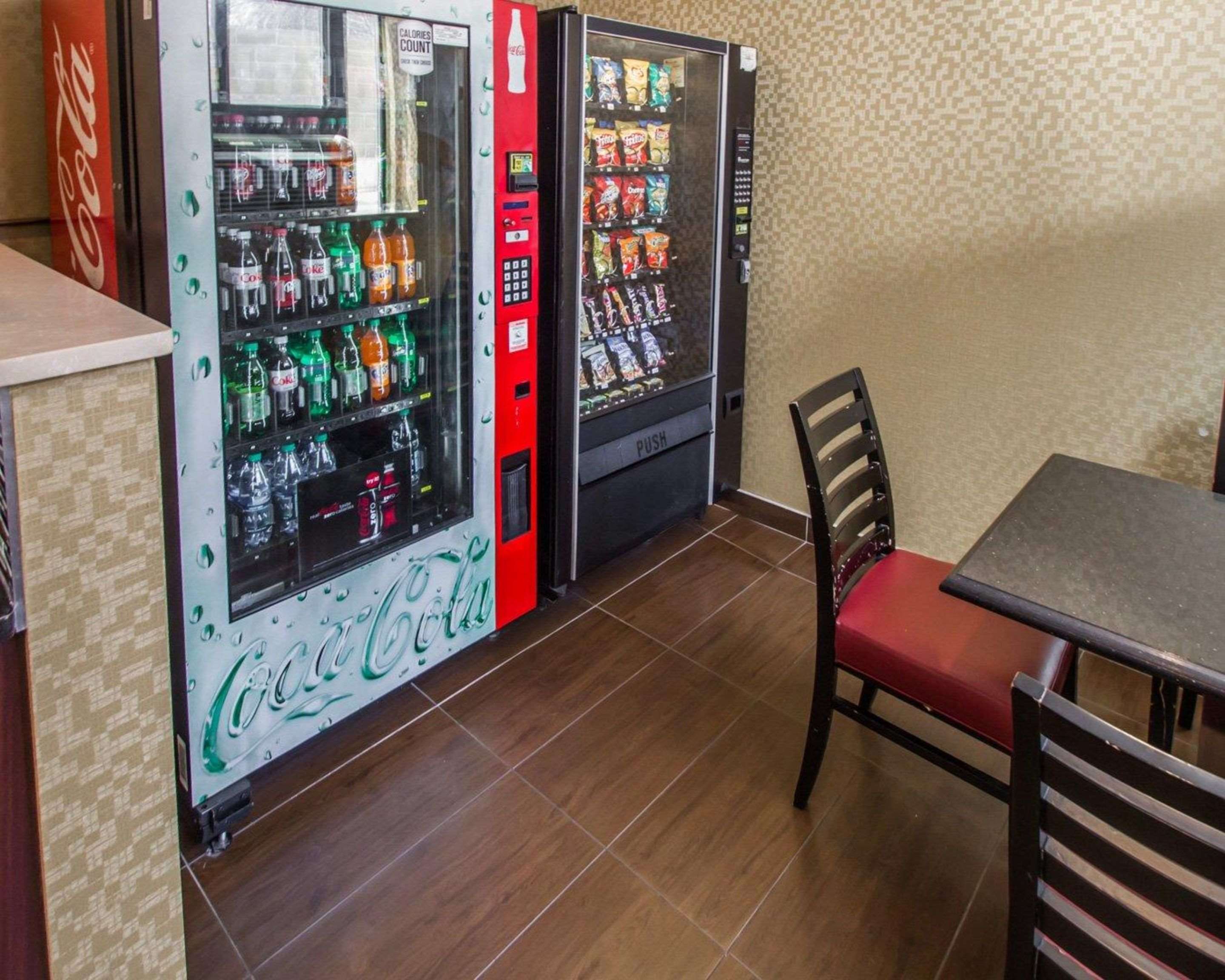 Hotel vending areas
