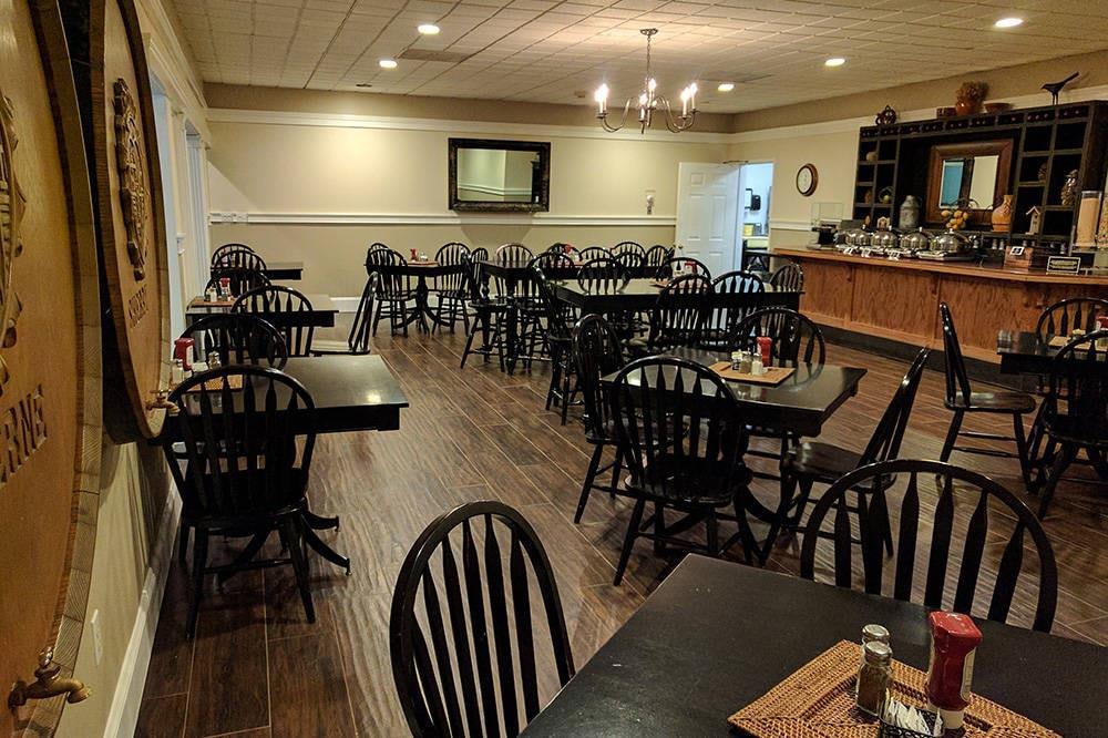 Spacious breakfast area