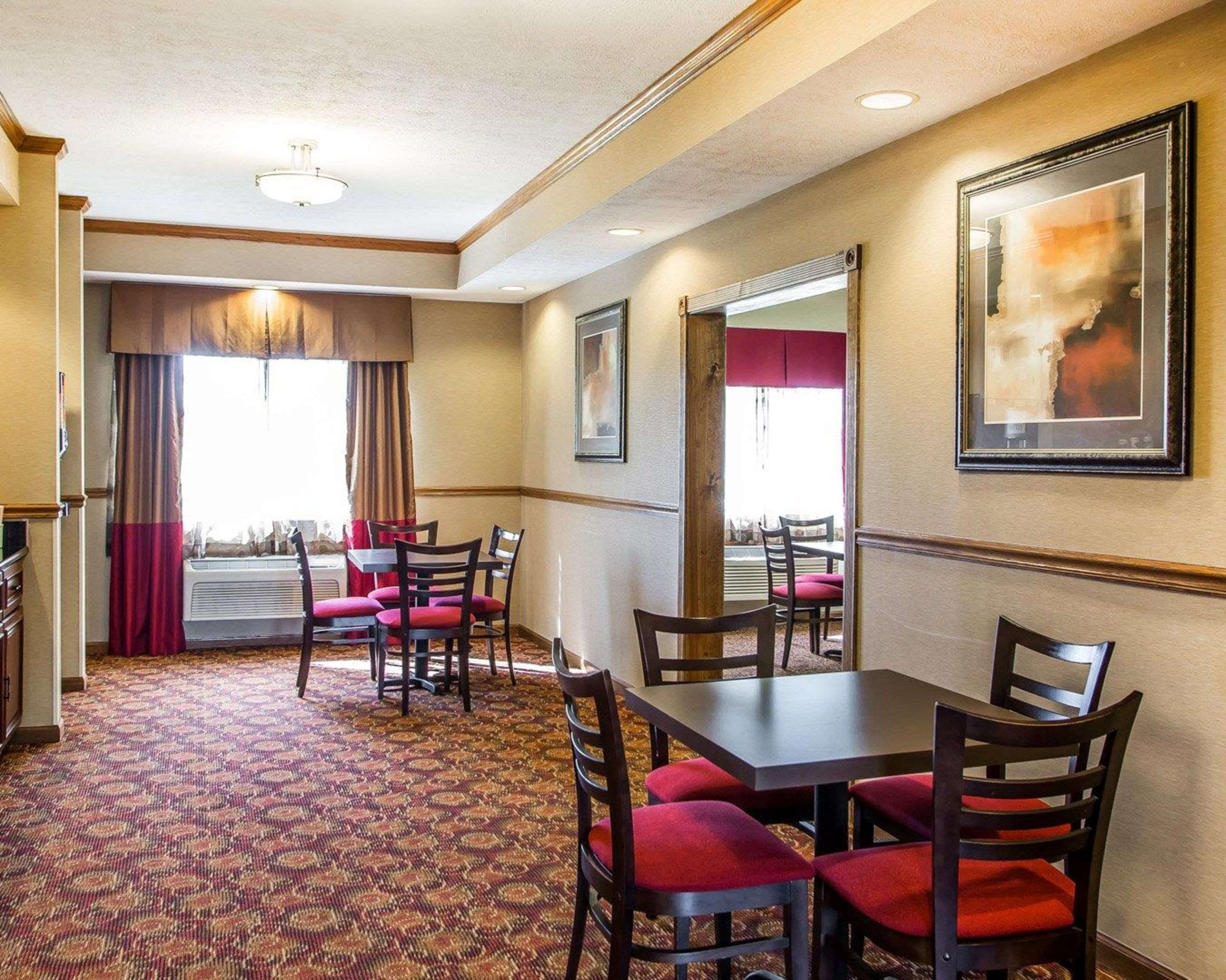 Enjoy breakfast in this seating area