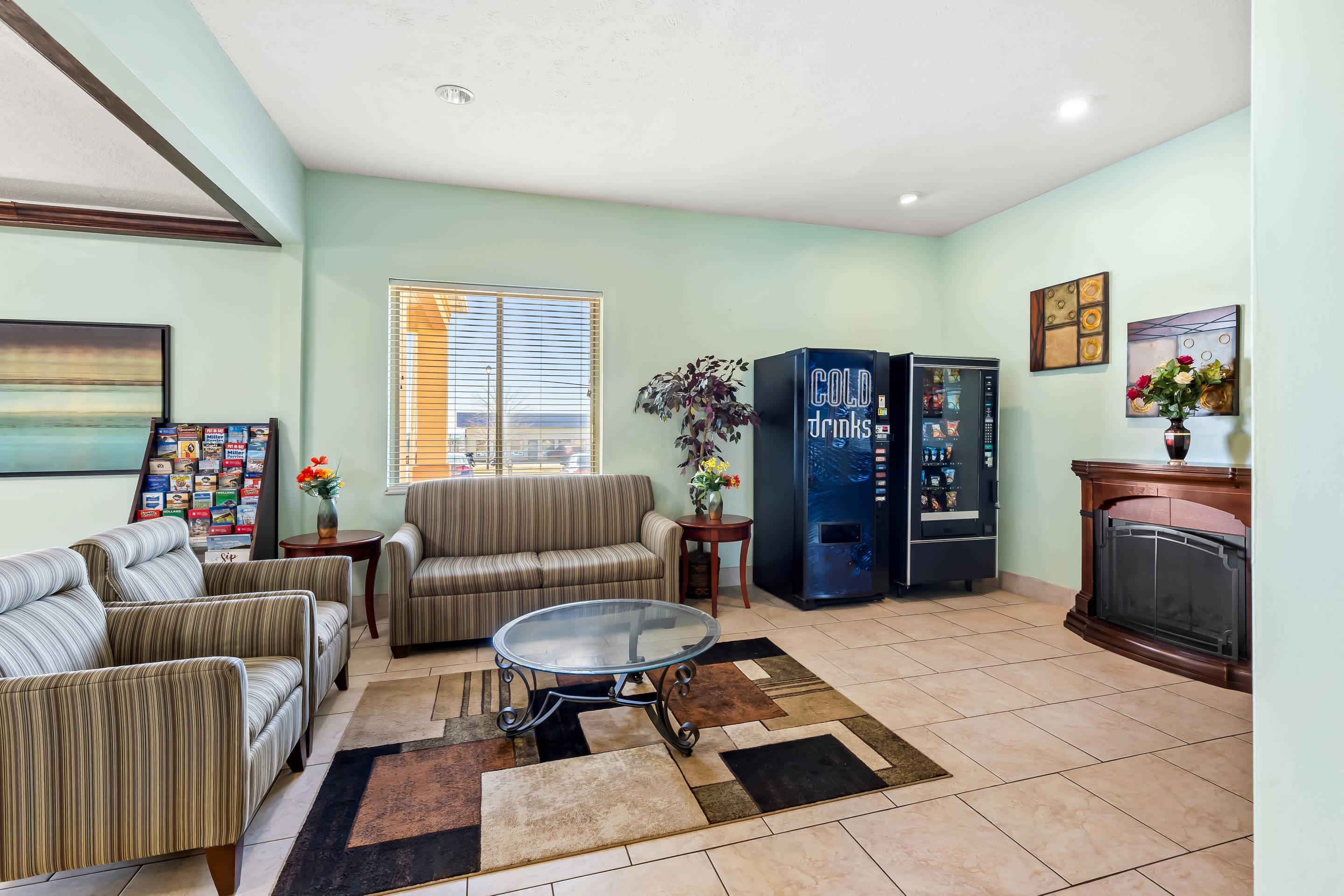 Lobby with sitting area | Quality Inn & Suites