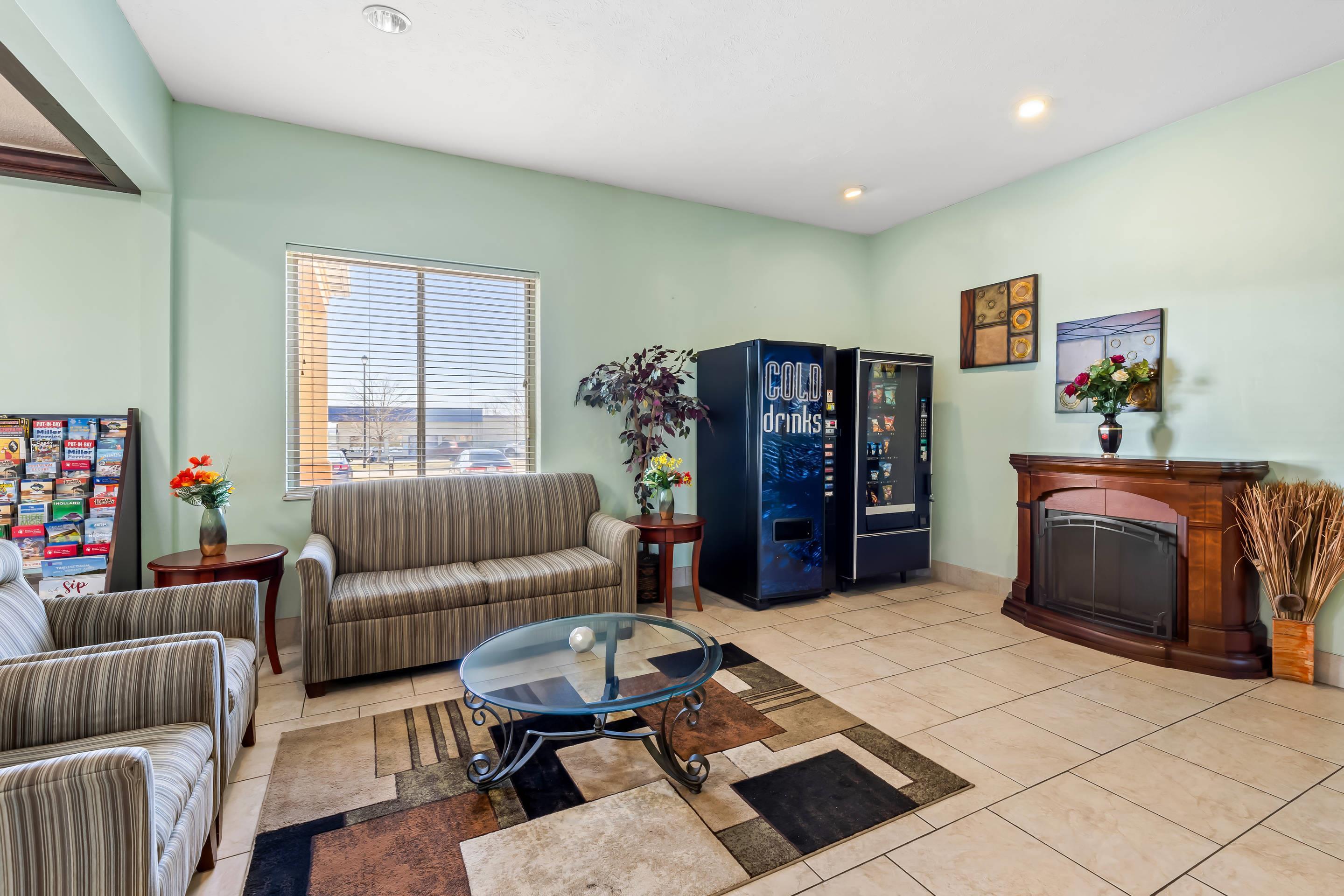 Lobby with sitting area | Quality Inn & Suites