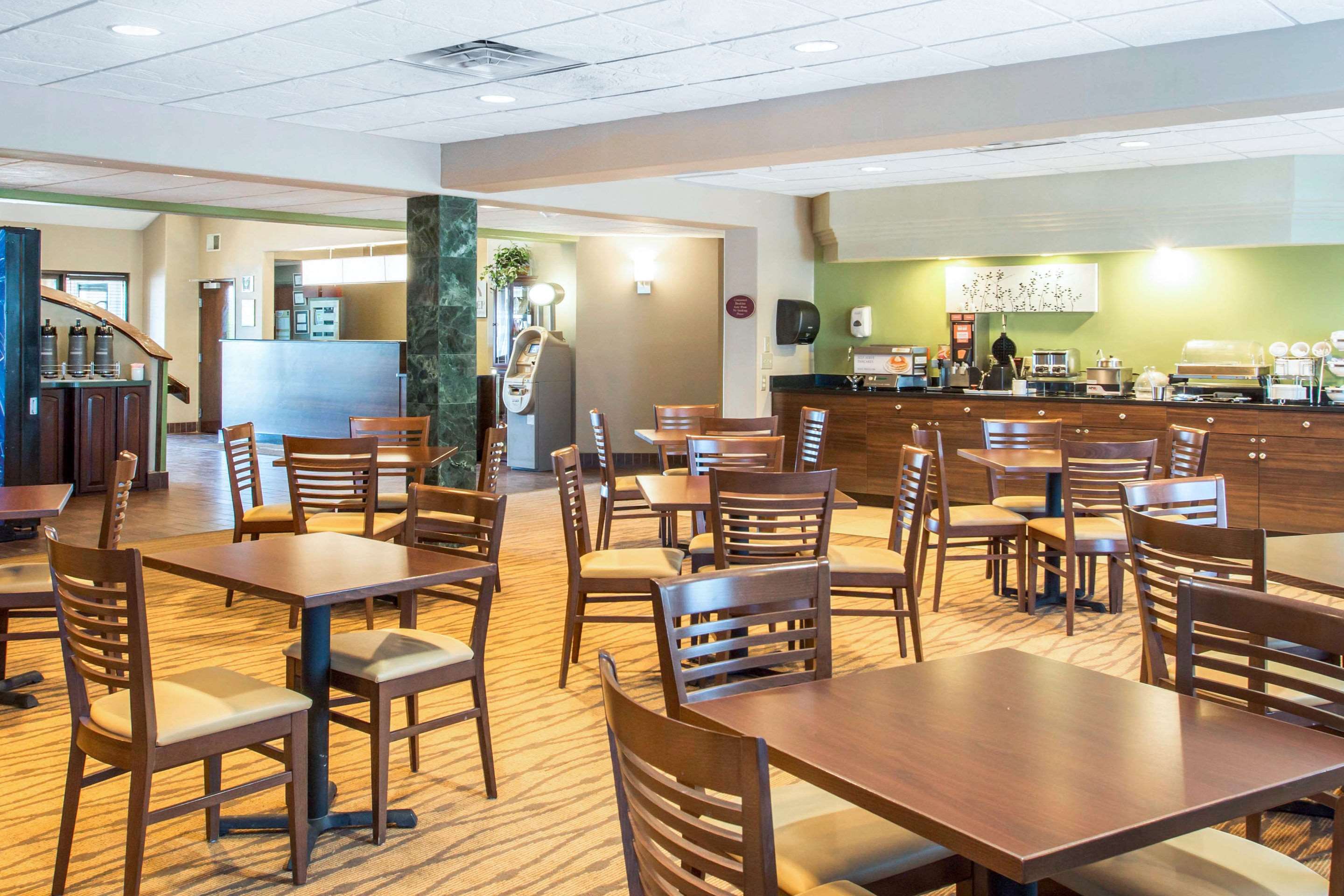 Spacious breakfast area