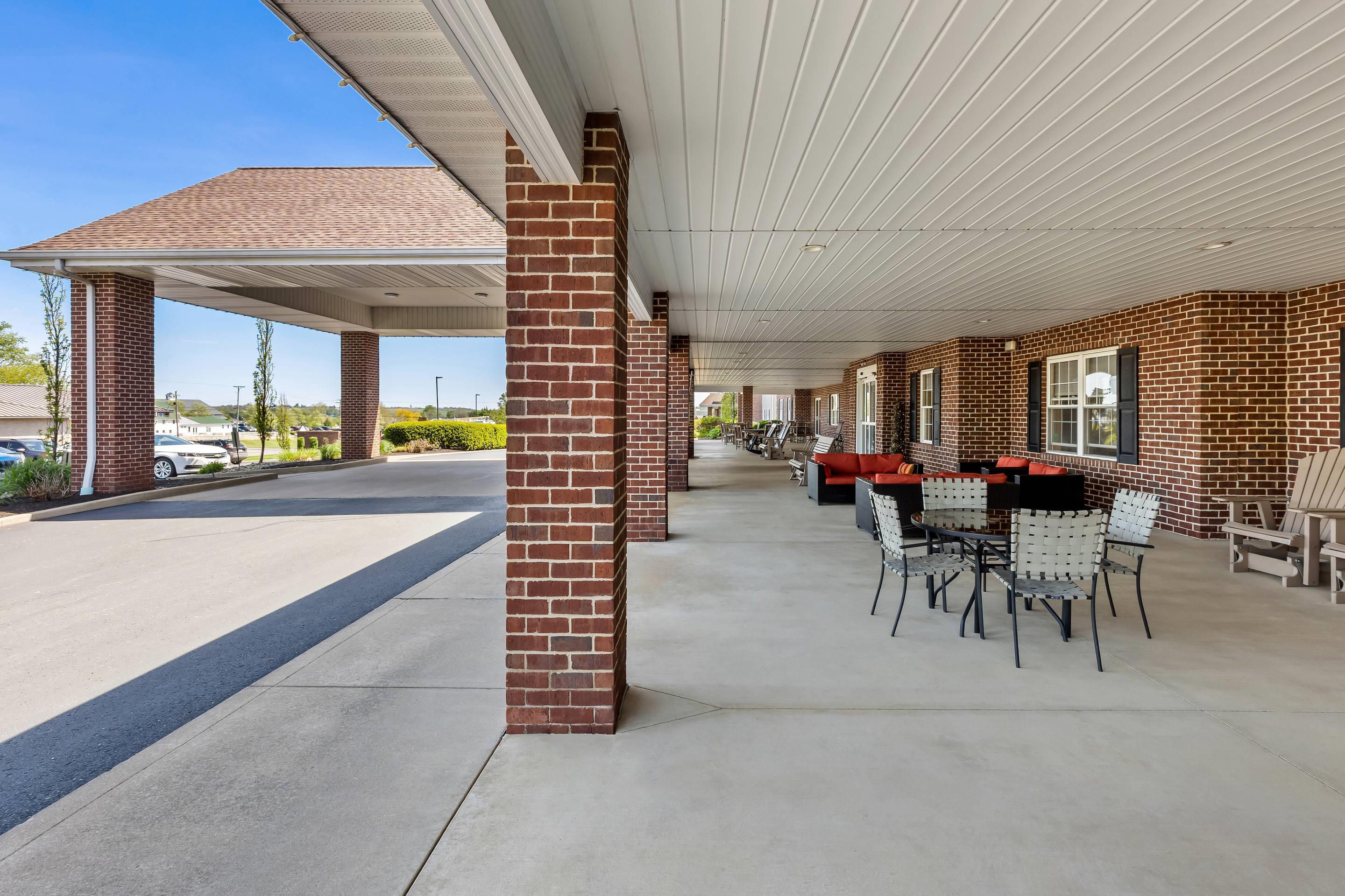 Hotel patio | Comfort Suites Hotel and Conference Center