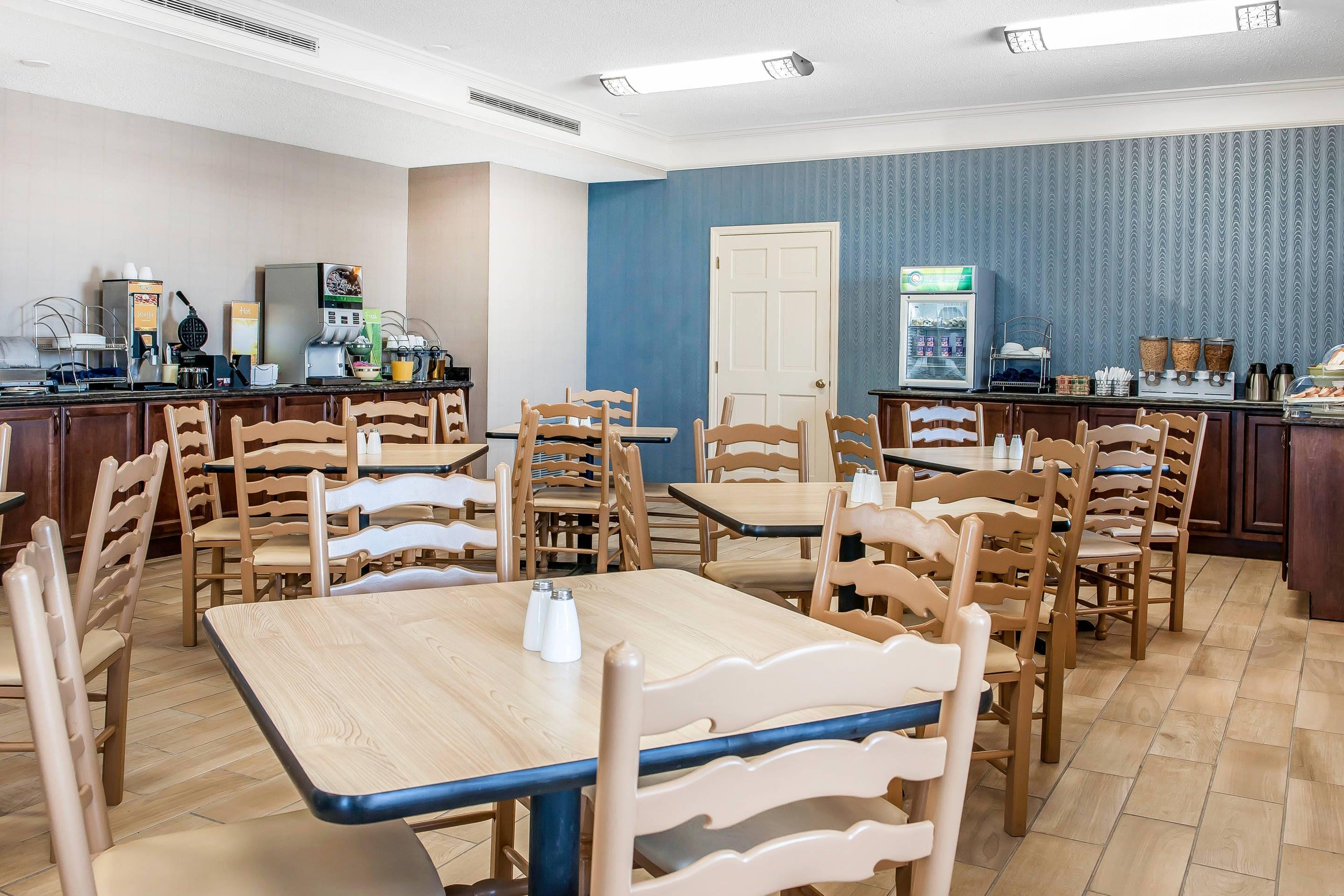 Enjoy breakfast in this seating area