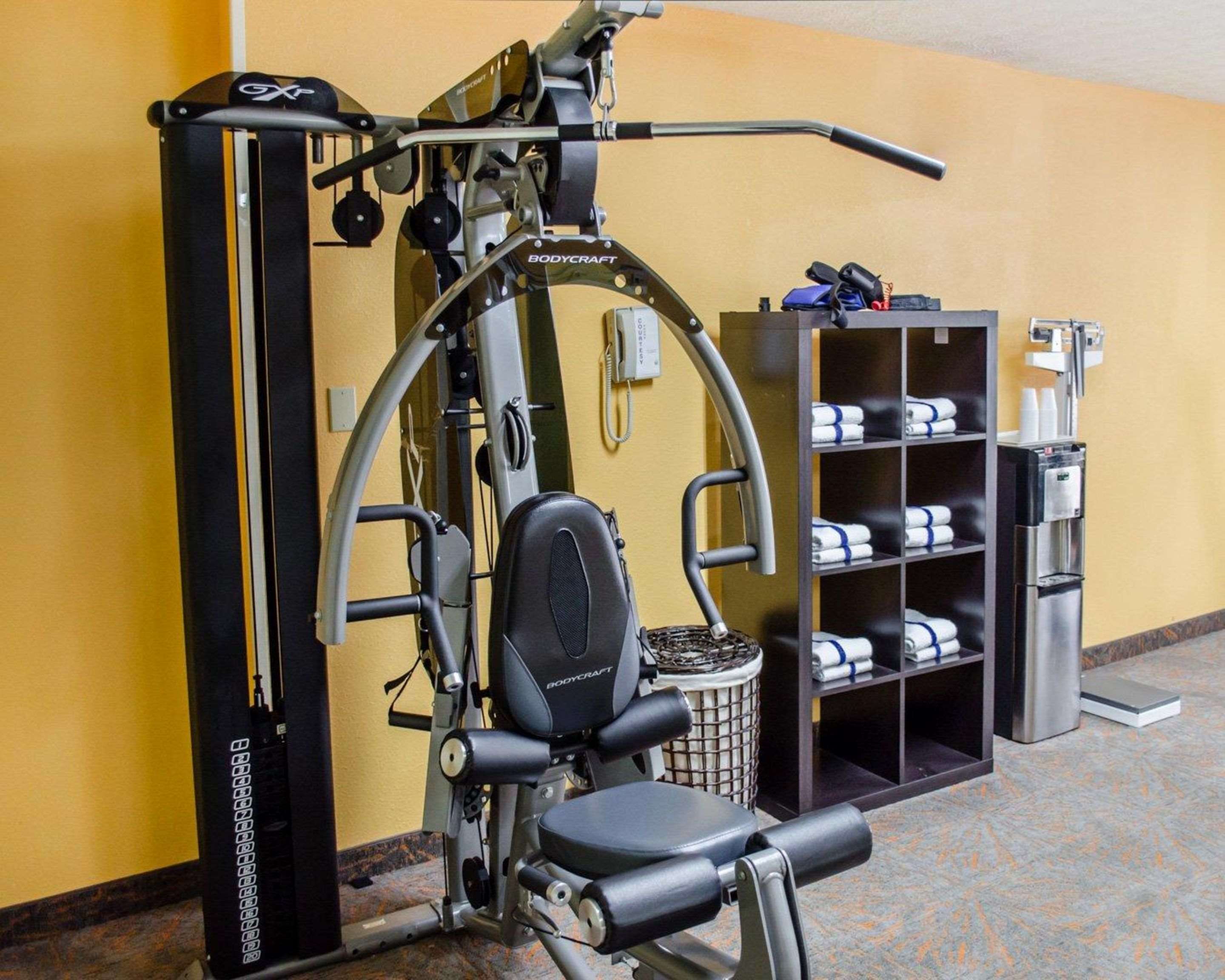 Exercise room with cardio equipment | Quality Inn & Suites Medina - Akron West