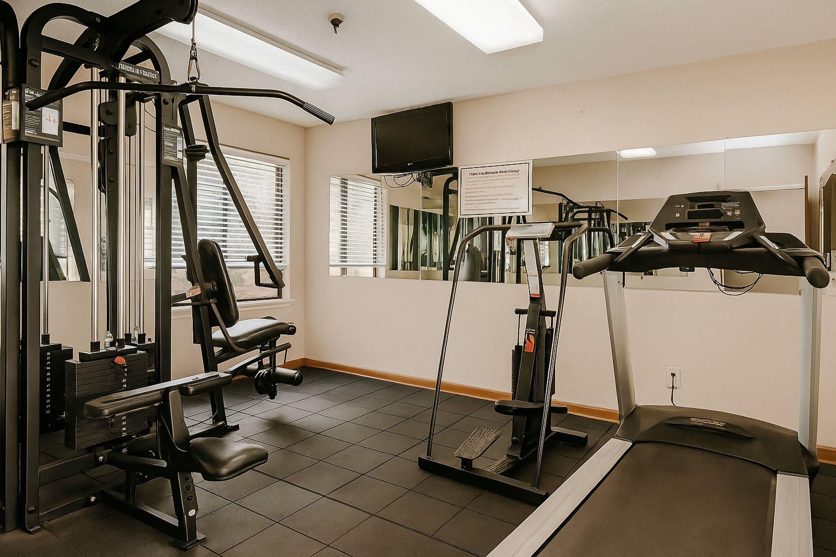 Exercise room with cardio equipment | Quality Inn Circleville