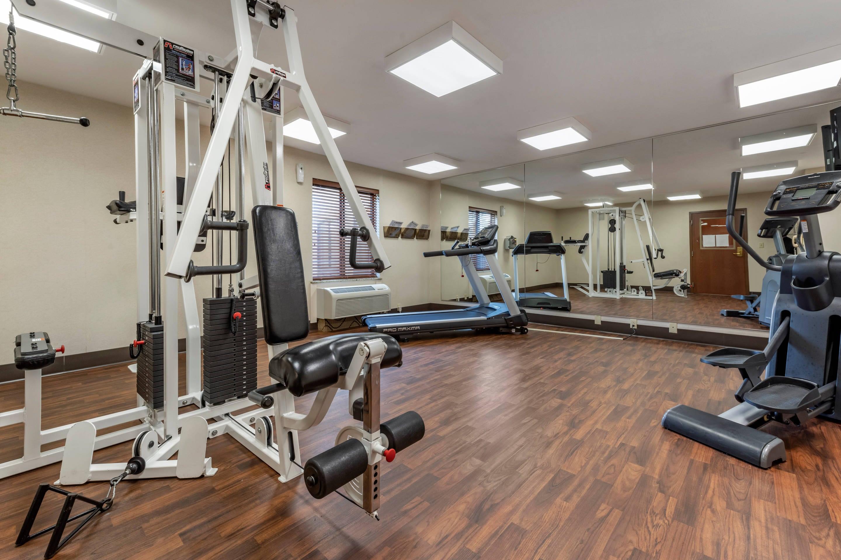 Exercise room with cardio equipment | Comfort Inn