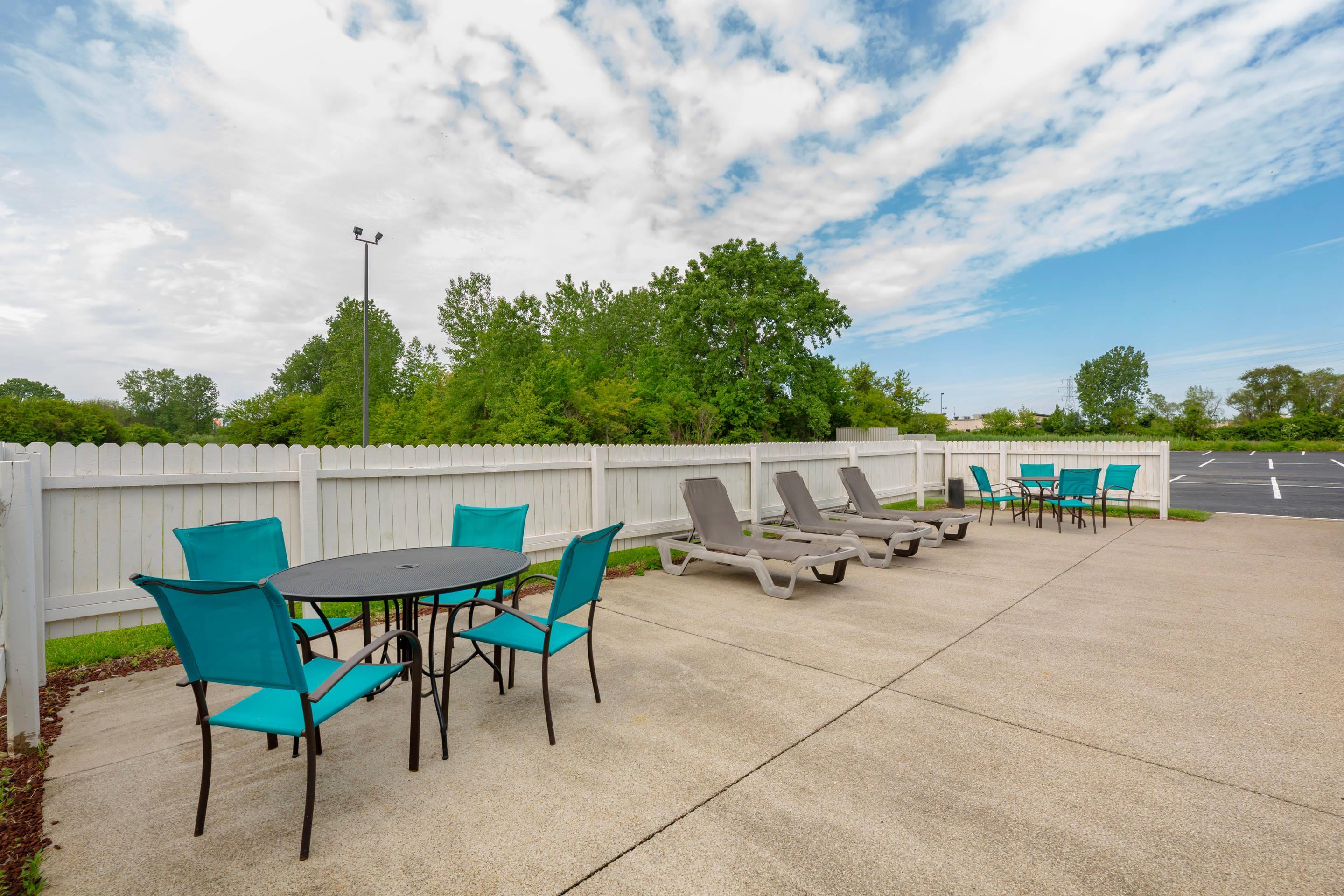 Hotel patio
