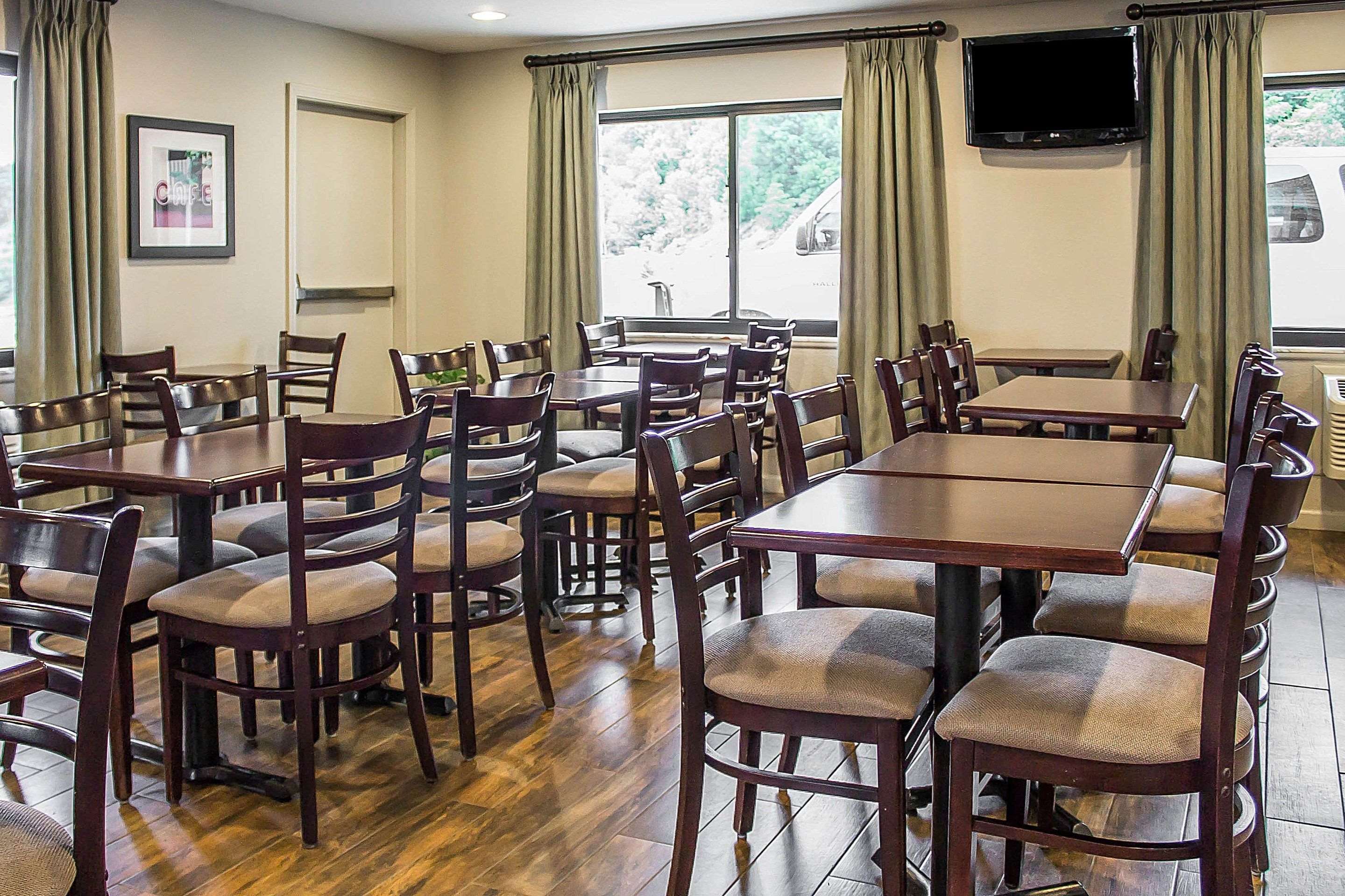 Enjoy breakfast in this seating area
