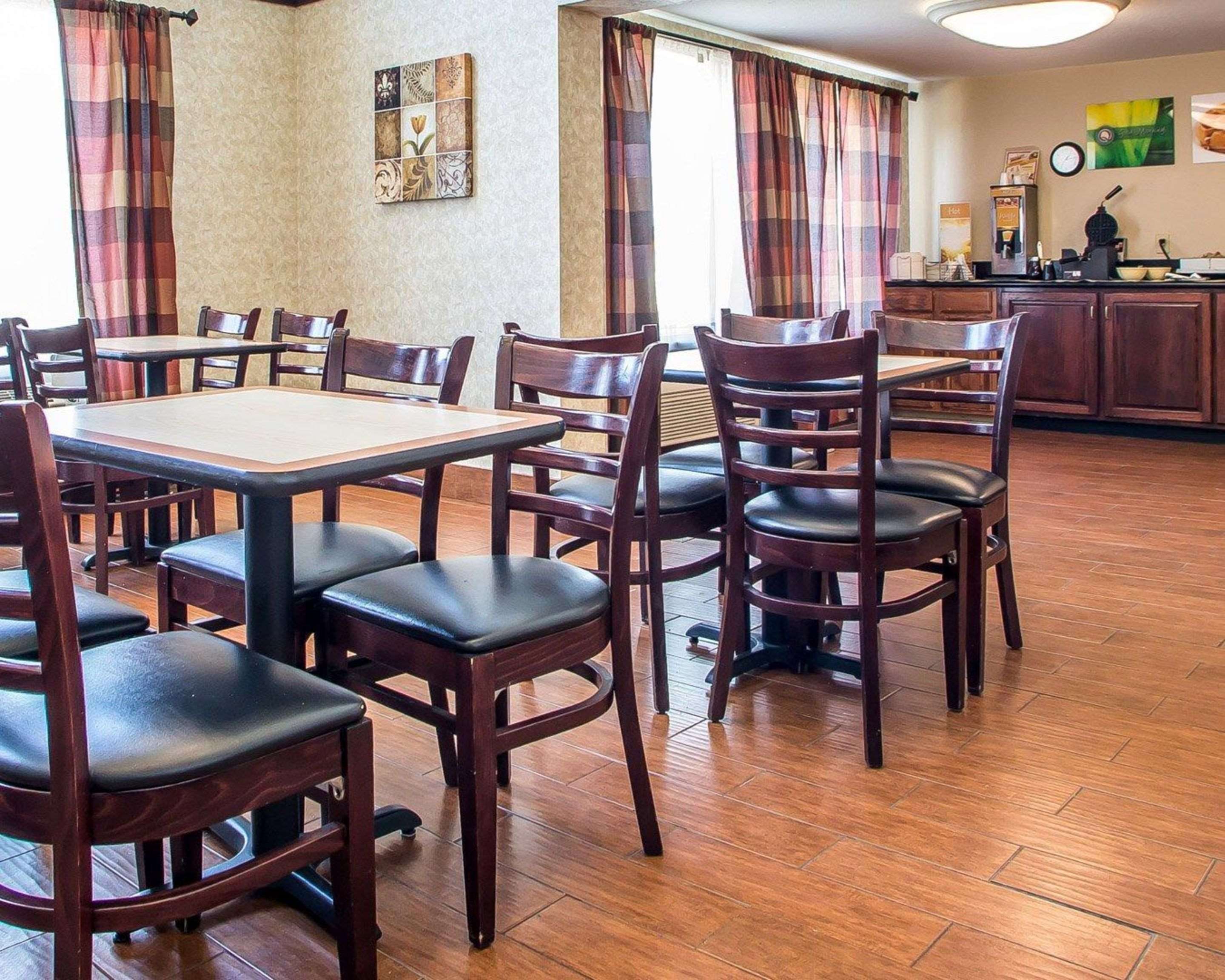 Enjoy breakfast in this seating area