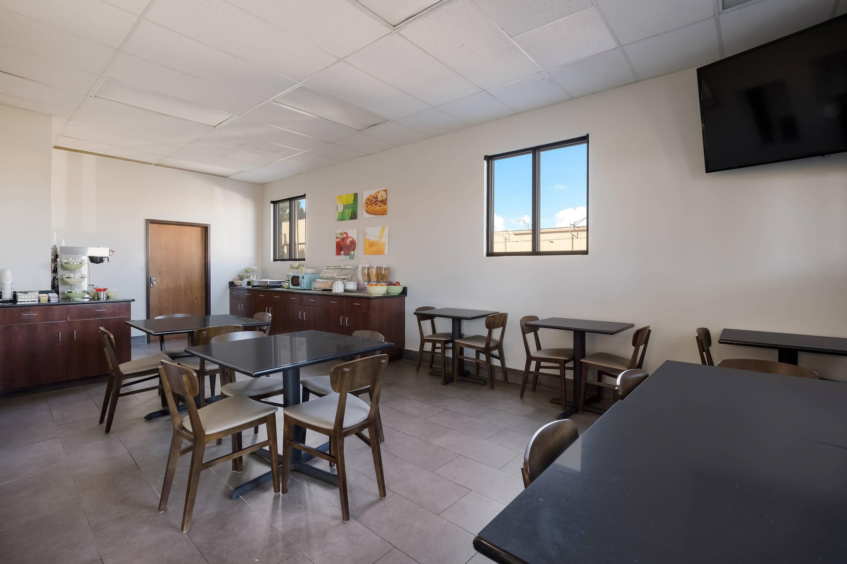 Spacious breakfast area