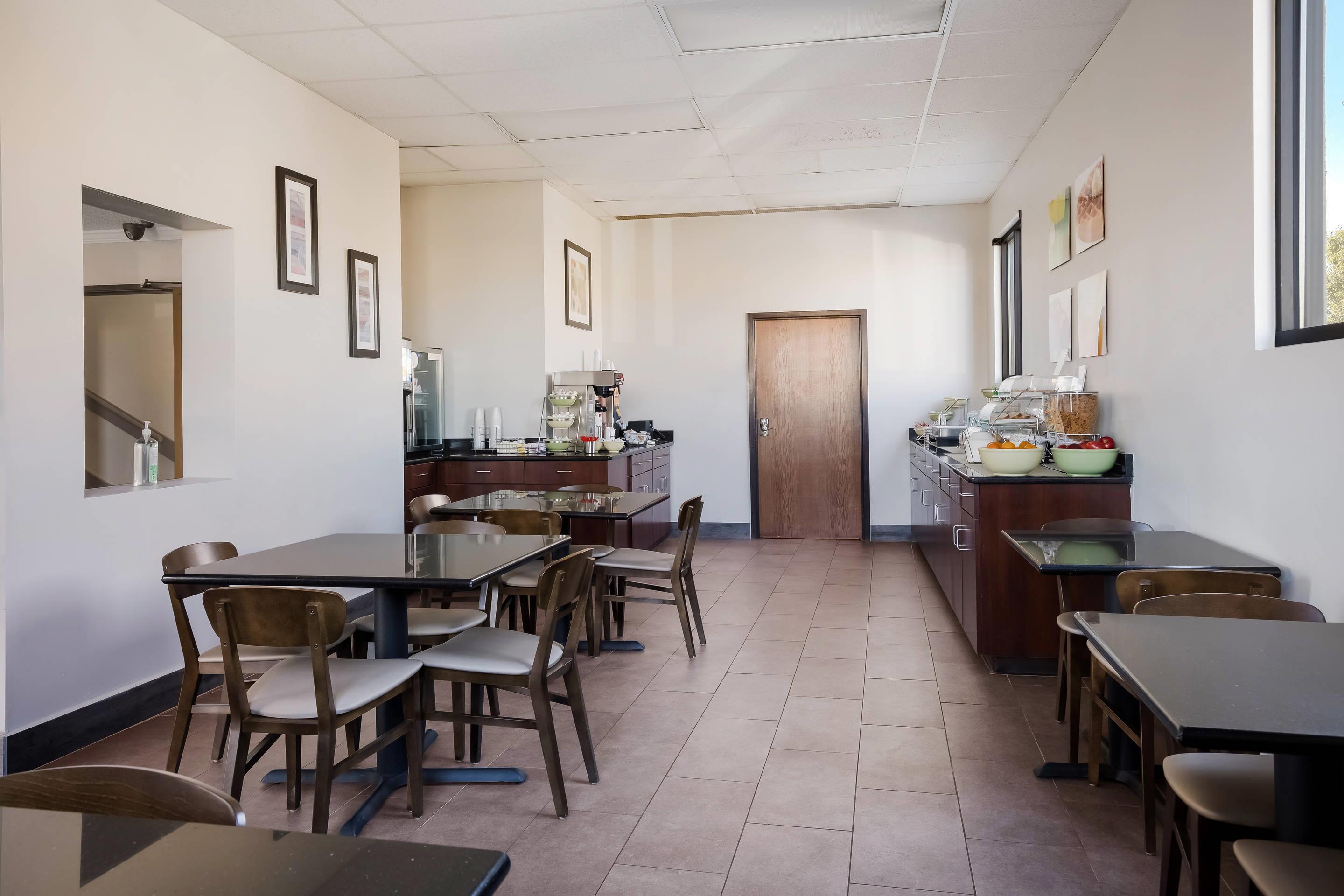 Spacious breakfast area