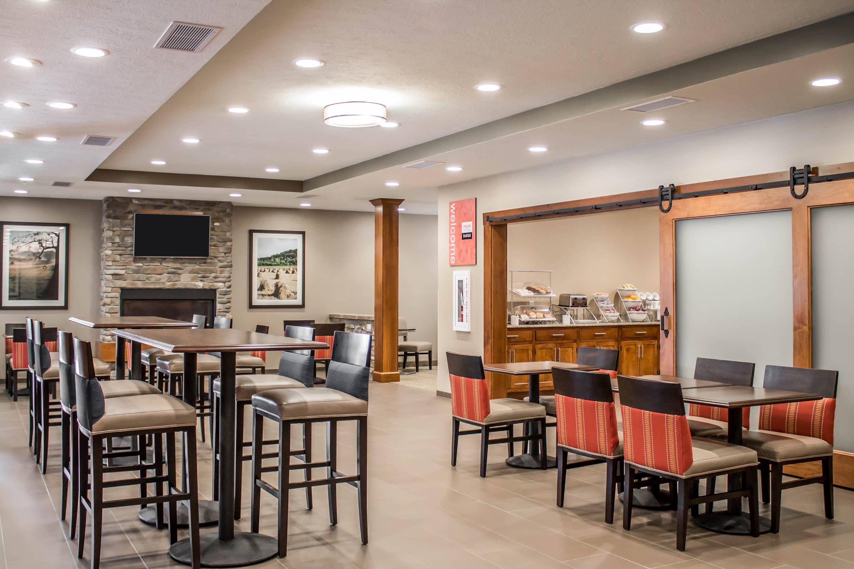 Spacious breakfast area