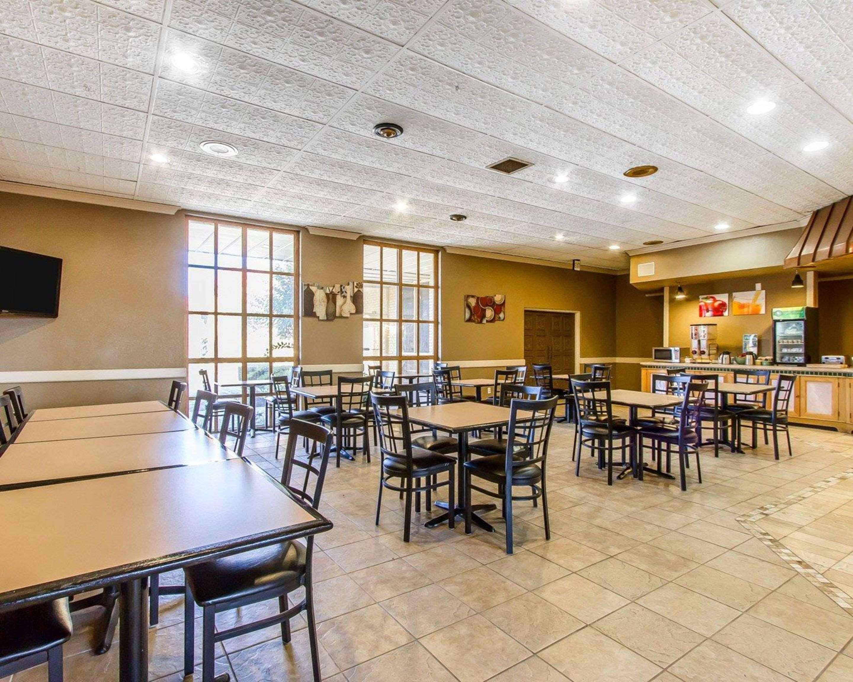 Enjoy breakfast in this seating area